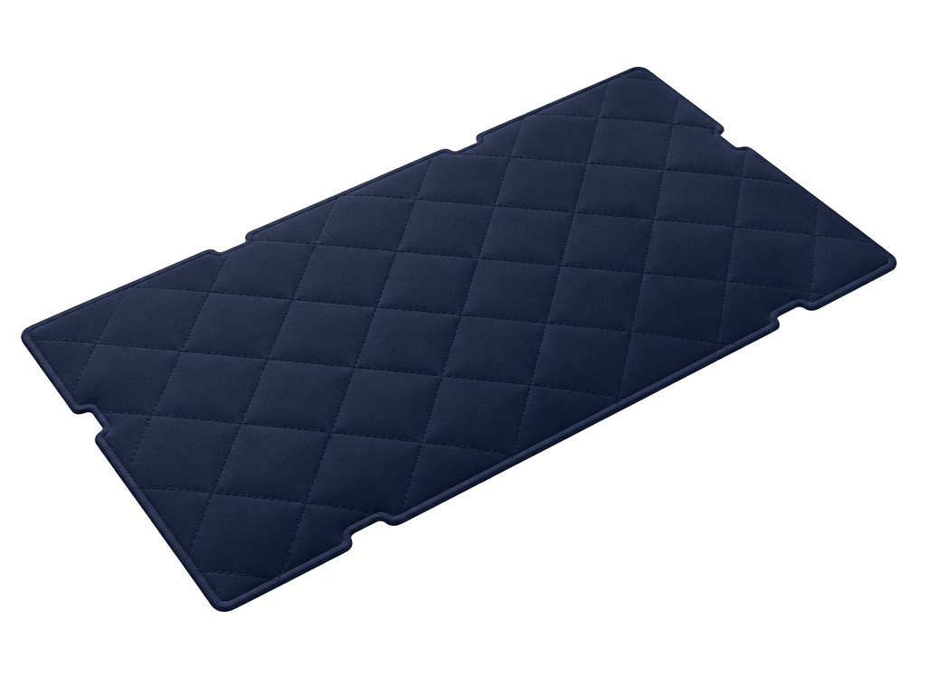 Soft touch navy lid liner panel